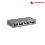 Ruijie RG-ES207GS-P Switch PoE Camera chính hãng – 6 cổng Gigabit PoE Budget 54W, 1 cổng SFP quang, quản lý qua Ruijie Cloud. Bảo hành chính hãng 3 năm