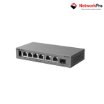 Ruijie RG-ES207GS-P Switch PoE Camera chính hãng – 6 cổng Gigabit PoE Budget 54W, 1 cổng SFP quang, quản lý qua Ruijie Cloud. Bảo hành chính hãng 3 năm