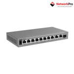 Ruijie RG-ES211GS-LP | Switch PoE Gigabit 11 Cổng Quản Lý Cloud Chính Hãng